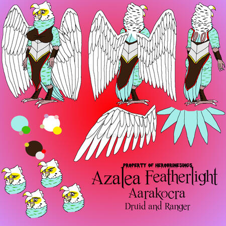 Azalea Featherlight - D&D Character Character Reference Sheet